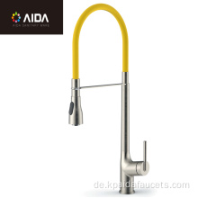 Hoher Bogen Cupc Bunte Pull Down Kitchen Mixer Wasserhahn